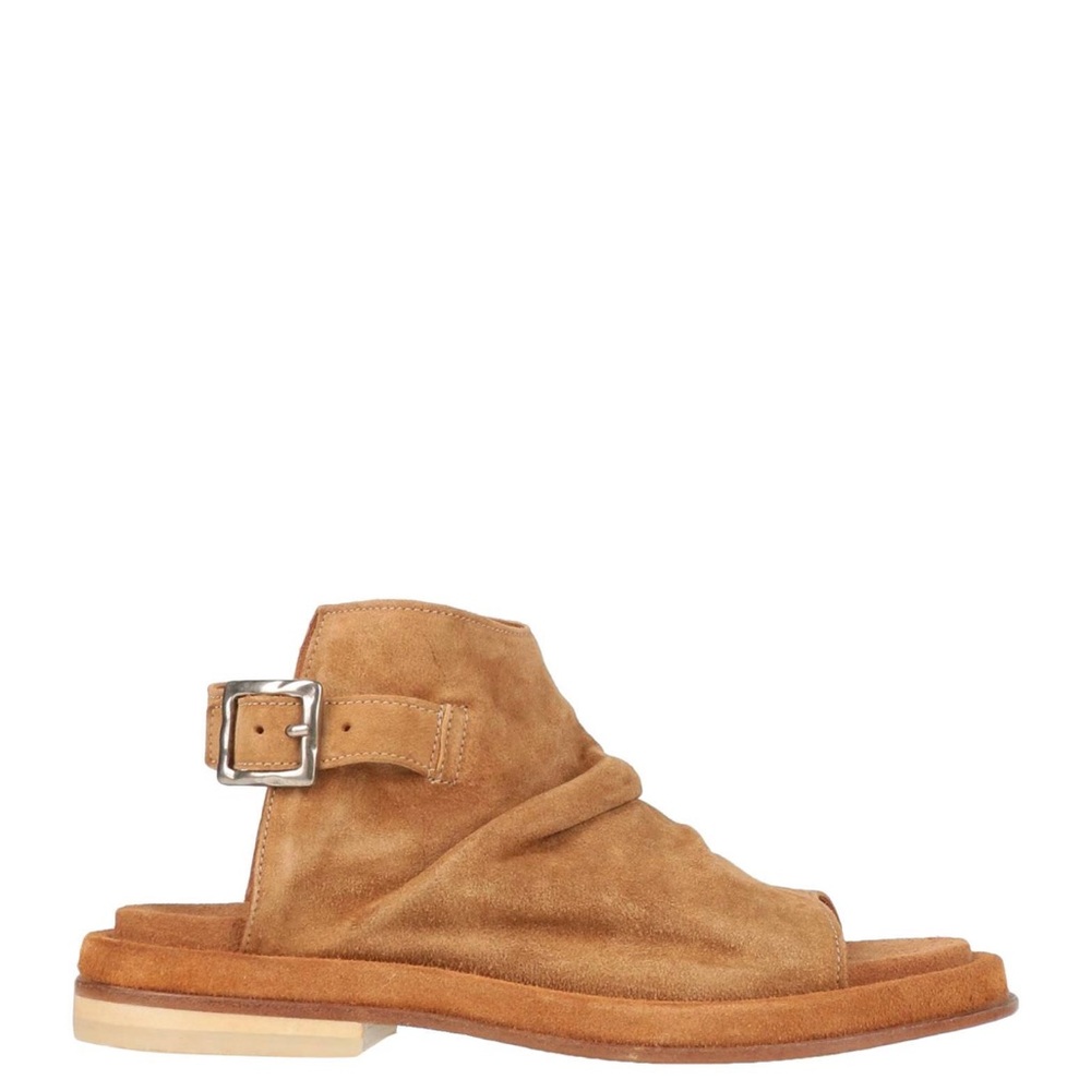 Italian Brand MoMa Tan Suede Women's Sandals